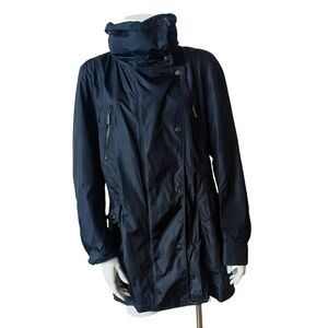 Burberry London Nylon Utility Hooded Jacket windbreaker Parka Rain coat sz L